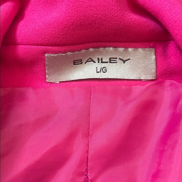 Bailey | Oversized Fuchsia Pink Dolman Sleeve One Button Easy Blazer Size Large - Picture 9 of 13